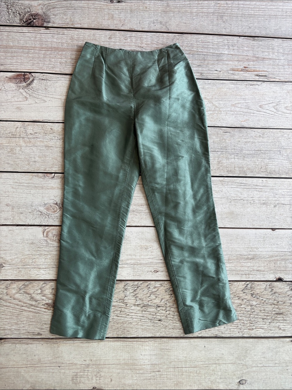 Charter Club Light Sage Silk Pants